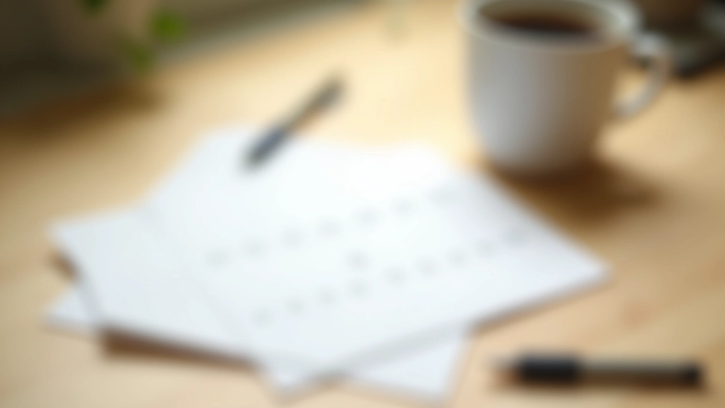 Daily calendar with meditation time marked, morning routine setup